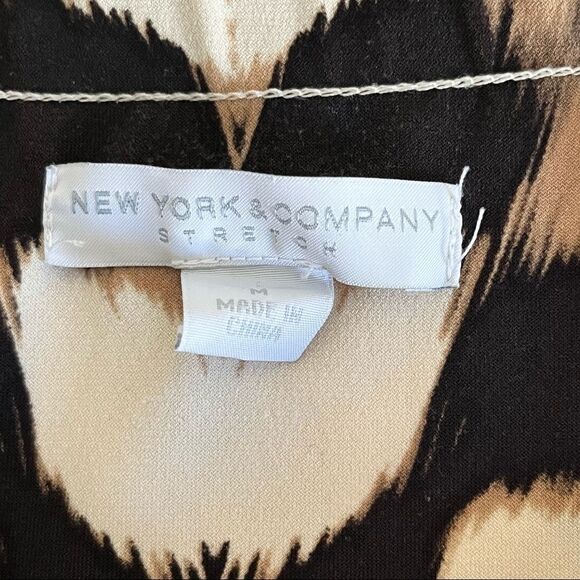 New York and Company Maxi Halter Animal Print Dress Size Medium - Picture 5 of 8